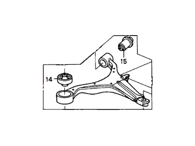 Honda 51350-S9A-A02 Arm, Right Front (Lower)