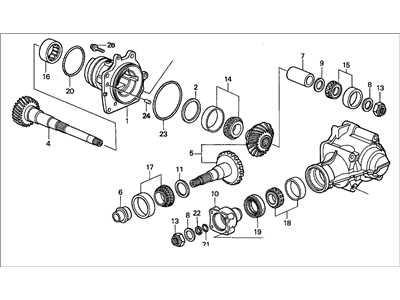 Honda 29000-PRV-000 Transfer Assembly