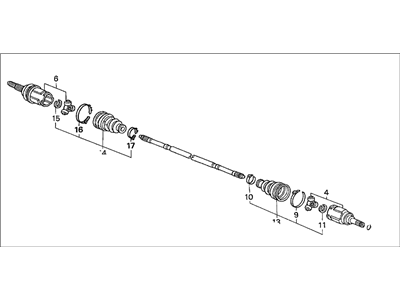 2002 Honda CR-V Axle Shaft - 42310-S9A-A00