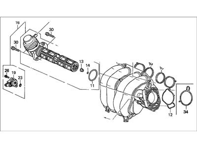 Honda 17100-PPA-A01 Manifold, Intake