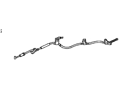 Honda 47560-S9A-E01 Wire B, Driver Side Parking Brake