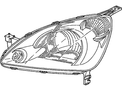 Honda 33151-S9A-A01 Headlight Unit, Driver Side