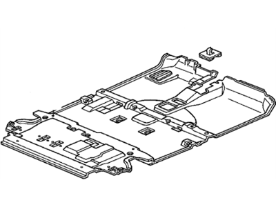 Honda 83301-S9A-A02ZA Carpet, Floor *NH167L* (GRAPHITE BLACK)