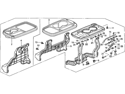 Honda CR-V Center Console Base - 81190-S9A-J03ZA