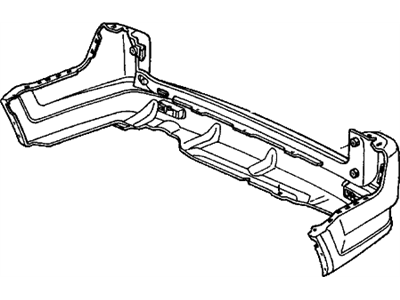 Honda 04715-S9A-A90 Face, Rear Bumper (Dot)