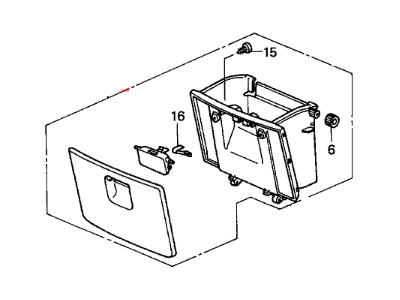 Honda 77295-S9A-J51ZC Set,Pocket Ctr