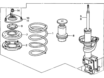 2002 Honda CR-V Shock Absorber - 51602-S9A-A16