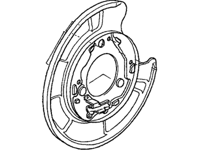 Honda 43120-S9A-E01 Plate, Parking Brake Back