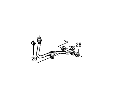 Honda 01466-S9A-E01 Hose Set, Rear Brake