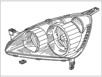 Honda 33151-S9A-A11 Headlight Unit, Driver Side