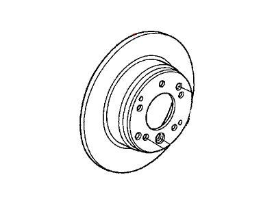 2003 Honda CR-V Brake Disc - 42510-S9A-N00