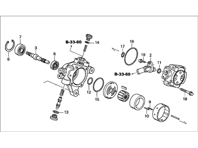 Honda CR-V Power Steering Pump - 56110-PNB-A02