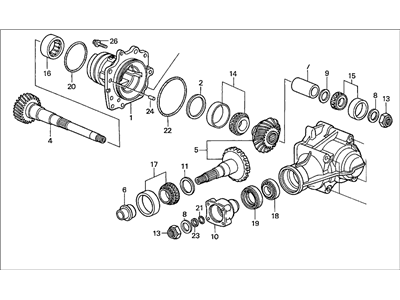 Honda 29000-PRV-A00 Transfer Assembly