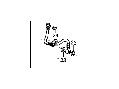 Honda 01465-S9A-000 Hose Set, Left Front Brake