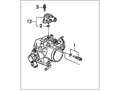 Honda 16400-P30-A01 Body Assembly, Throttle (Gf98C)
