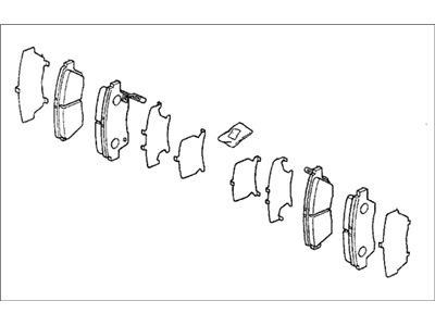 Honda 45022-S04-V00 Pad Set, Front