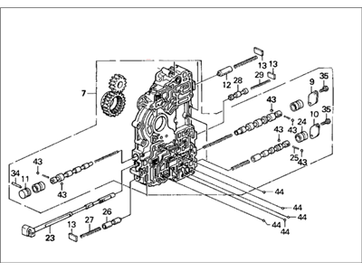 1994 Honda Del Sol Valve Body - 27000-P24-A02