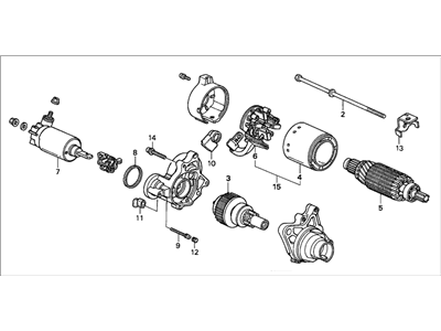 Honda 31200-P03-005 Starter Motor Assembly (Sm-302-46) (Mitsuba)