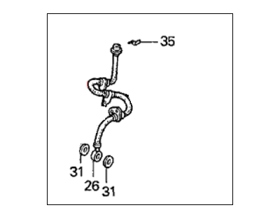 1993 Honda Del Sol Hydraulic Hose - 01465-SR3-020