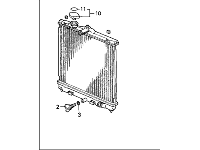 Honda Del Sol Radiator - 19010-P28-A04