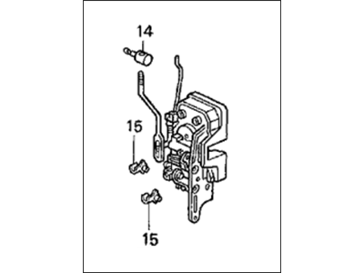 Honda 72150-SR2-A12 Lock Assembly, Left Front Door