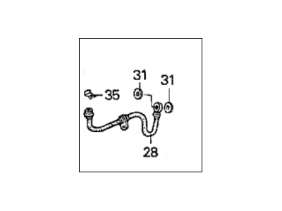 1995 Honda Civic Brake Line - 01466-SR3-903