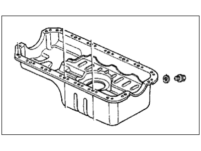 1994 Honda Civic Oil Pan - 11200-P08-010