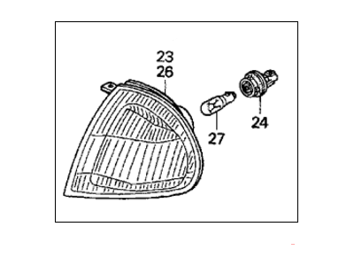 Honda 33350-SR2-A01 Light Assy., L. FR. Turn