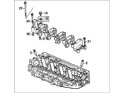 Honda Del Sol Cylinder Head - 12100-P08-000