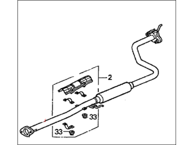 Honda Del Sol Exhaust Pipe - 18220-SR2-305