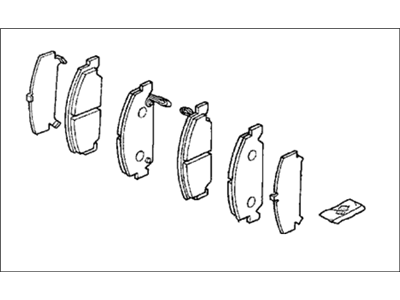 Honda 45022-SR3-L02 Pad Set, Front