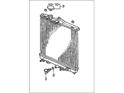 1994 Honda Civic Radiator - 19010-P28-G52