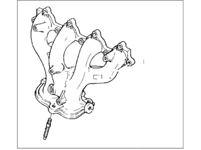 Honda 18100-P2J-000 Manifold Assembly, Exhuast