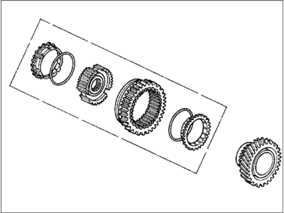 Honda 23432-P20-C00 Gear Set, Countershaft Second