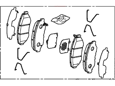 Honda 45022-TR7-A02 Pad Set, Front