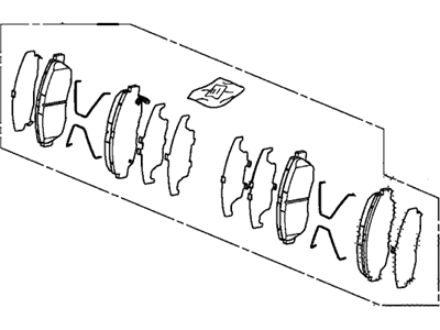 Honda 45022-TR3-A02 Pad Set, Front