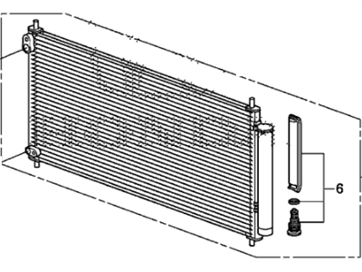 Honda 80110-TS4-T01 Condenser Comp