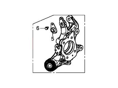 2015 Honda Civic Steering Knuckle - 52215-TS9-A00