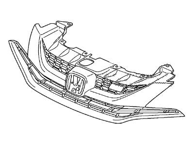 Honda 71121-TS9-A61 Base, Front Grille