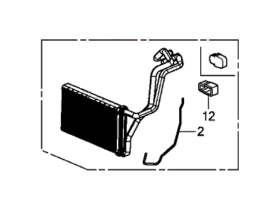 2013 Honda Civic Heater Core - 79115-TS8-A02