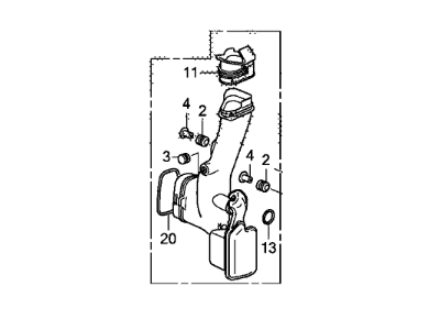 Honda 17230-RX0-A00 Chamber Assy., Resonator