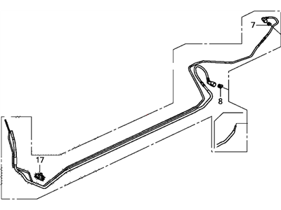 Honda 16050-TR0-A11 Set,Fuel Pipe Assy