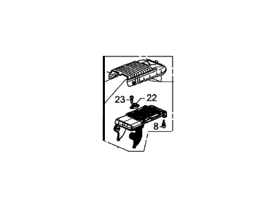 Honda 83460-TR0-G01ZB Hinge Assy., Armrest *NH167L* (GRAPHITE BLACK)