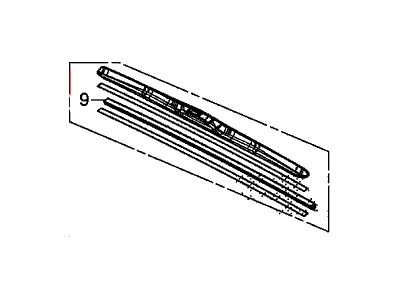 Honda 76630-TS8-A02 Blade, Windshield Wiper (600Mm)