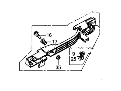 Honda 72142-TR0-A02 Base, R. FR.