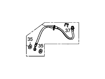 Honda 01464-TX6-A03 Hose Set, Right Front Brake