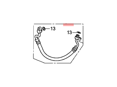 Honda 80315-TS9-A01 Hose Complete, Dischar