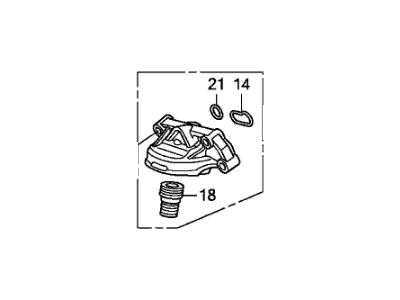 Honda 15310-R40-A00 Base, Oil Filter