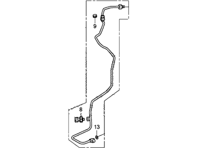 Honda 80341-TS8-A01 Pipe, Receiver