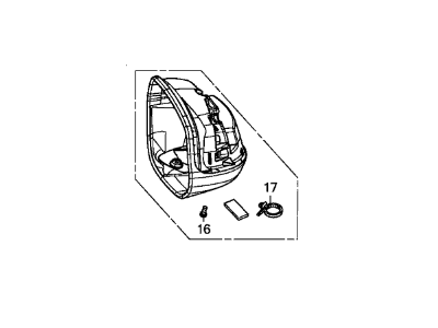 Honda 76255-TR0-A01 Housing Set, L.